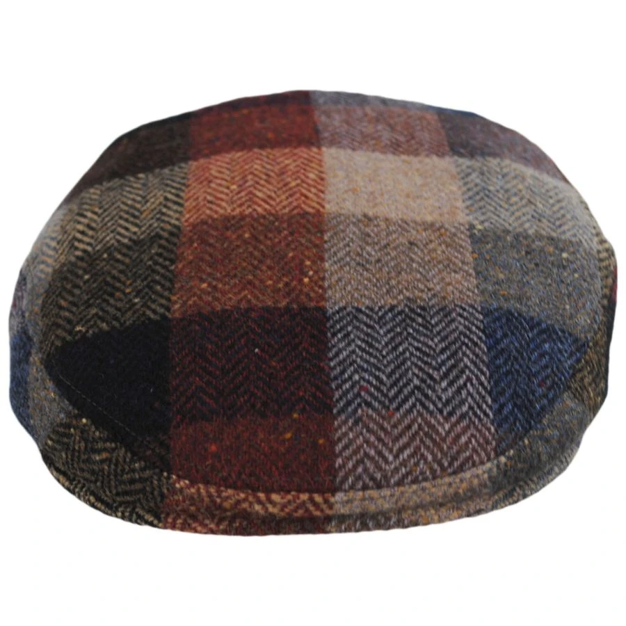 City Sport Caps Herringbone Squares Donegal Tweed Wool Ivy Cap 3 City Sport Caps Herringbone Squares Donegal Tweed Wool Ivy Cap