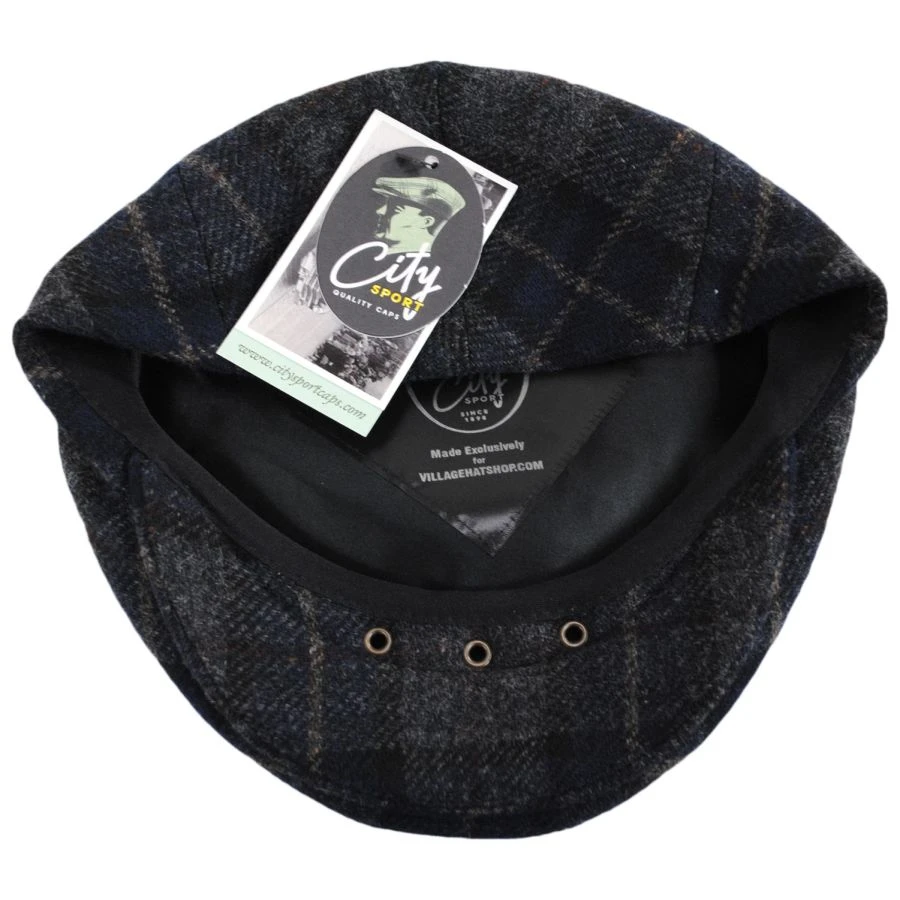City Sport Caps Plaid Virgin Wool Ivy Cap 5 City Sport Caps Plaid Virgin Wool Ivy Cap - Image 3
