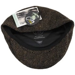 City Sport Caps Herringbone Harris Tweed Wool Ivy Cap -Brixton Hats shop 453449