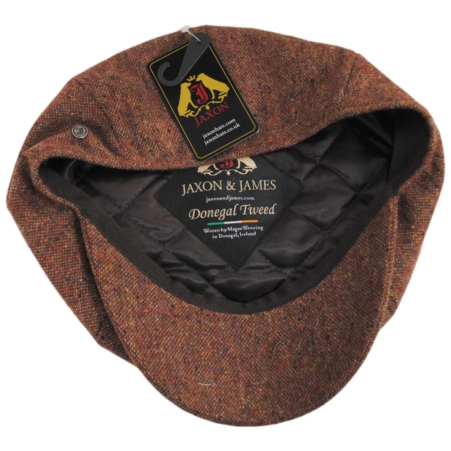 Jaxon & James Hillcourt Donegal Tweed Wool Newsboy Cap 5 Jaxon & James Hillcourt Donegal Tweed Wool Newsboy Cap - Image 3