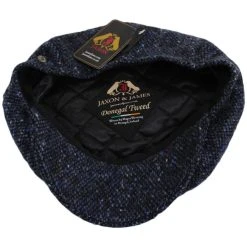 Jaxon & James Glenborin Marl Donegal Tweed Wool Newsboy Cap -Brixton Hats shop 453647