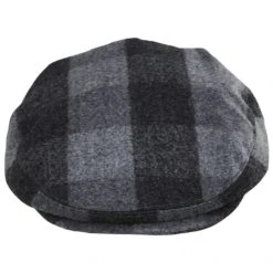 Baskerville Hat Company Basset Wool Check Ivy Cap