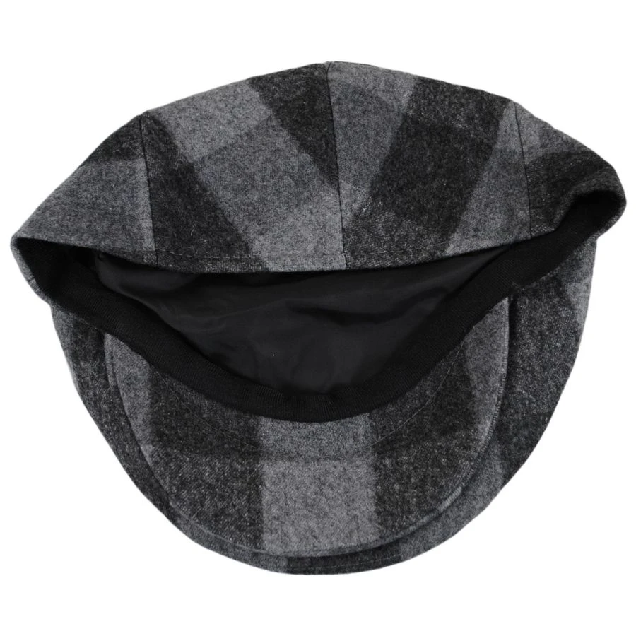 Baskerville Hat Company Basset Wool Check Ivy Cap 5 Baskerville Hat Company Basset Wool Check Ivy Cap - Image 3