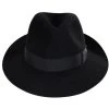 Borsalino Alessandria Shaved Fur Felt Fedora Hat - Black 2 Borsalino Alessandria Shaved Fur Felt Fedora Hat - Black -Brixton Hats shop 453920