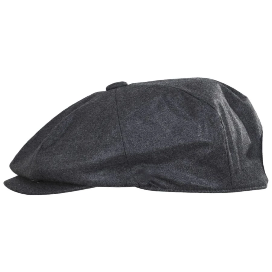 Baskerville Hat Company Vauxhall Wool Poplin Newsboy Cap 4 Baskerville Hat Company Vauxhall Wool Poplin Newsboy Cap - Image 2