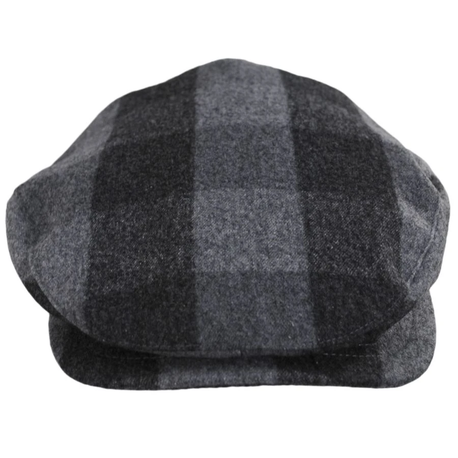 Baskerville Hat Company Danbury Wool Check Square Bill Ivy Cap 3 Baskerville Hat Company Danbury Wool Check Square Bill Ivy Cap