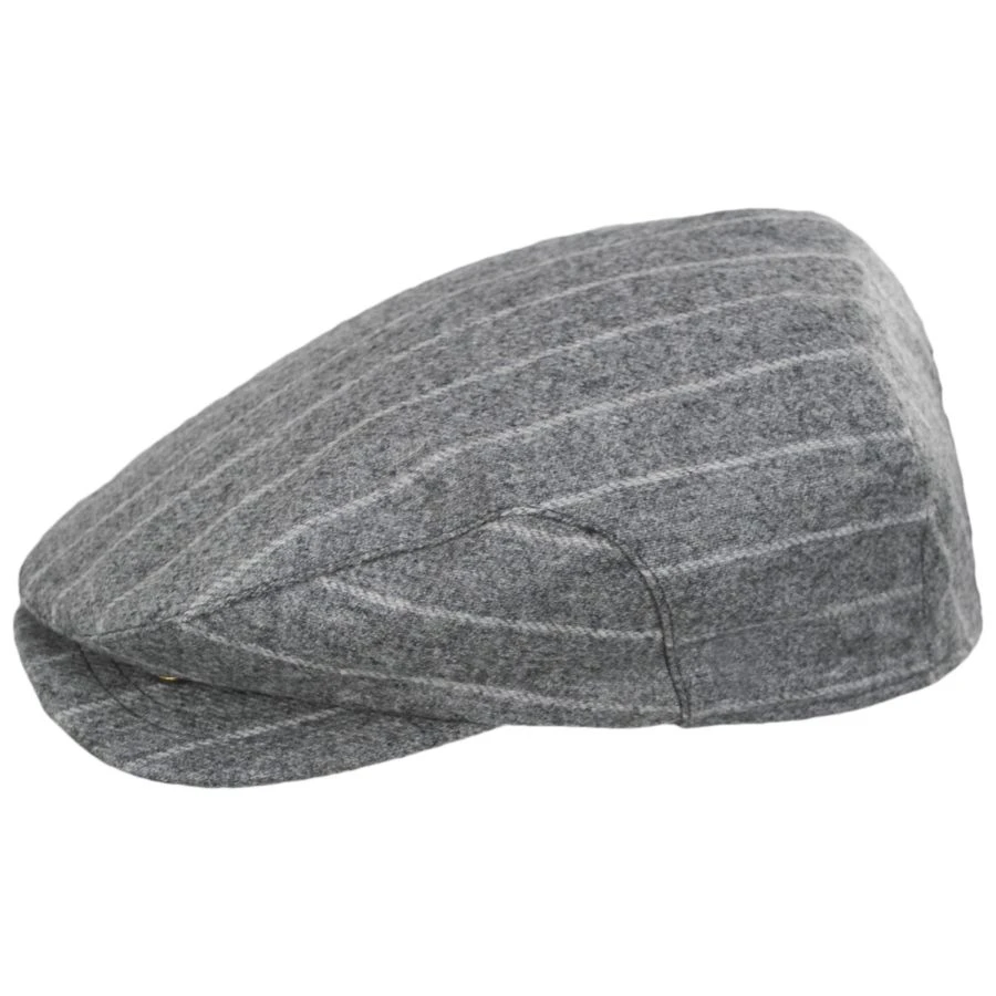 Baskerville Hat Company Adelphi Wool Pinstripe Square Bill Ivy Cap 4 Baskerville Hat Company Adelphi Wool Pinstripe Square Bill Ivy Cap - Image 2