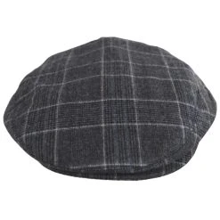 Baskerville Hat Company Aldwych Wool Glenplaid Ivy Cap