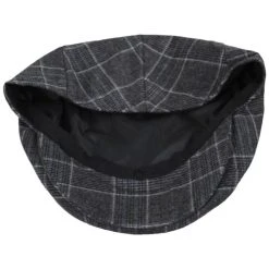 Baskerville Hat Company Aldwych Wool Glenplaid Ivy Cap -Brixton Hats shop 454941