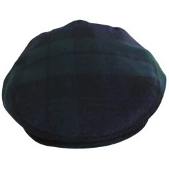 Baskerville Hat Company Somerset Wool Plaid Ivy Cap