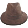 Dorfman-Pacific Cobra Vegan Leather Safari Fedora Hat