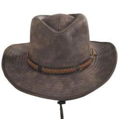 Dorfman-Pacific Buster Vegan Leather Outback Hat