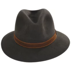 Borsalino Traveler Fur Felt Fedora Safari Hat