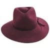Brixton Hats Joanna Packable Wool Felt Fedora Hat - Wine -Brixton Hats shop 455946