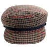 Brixton Hats Houndstooth Plaid Fiddler's Cap 1 Brixton Hats Houndstooth Plaid Fiddler's Cap -Brixton Hats shop 456360