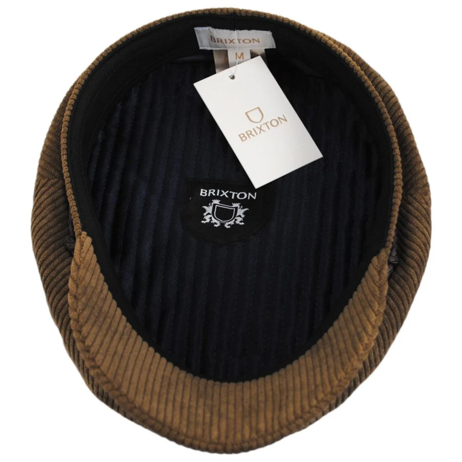 Brixton Hats Ashland Corduroy Fiddler's Cap - Desert 5 Brixton Hats Ashland Corduroy Fiddler's Cap - Desert - Image 3