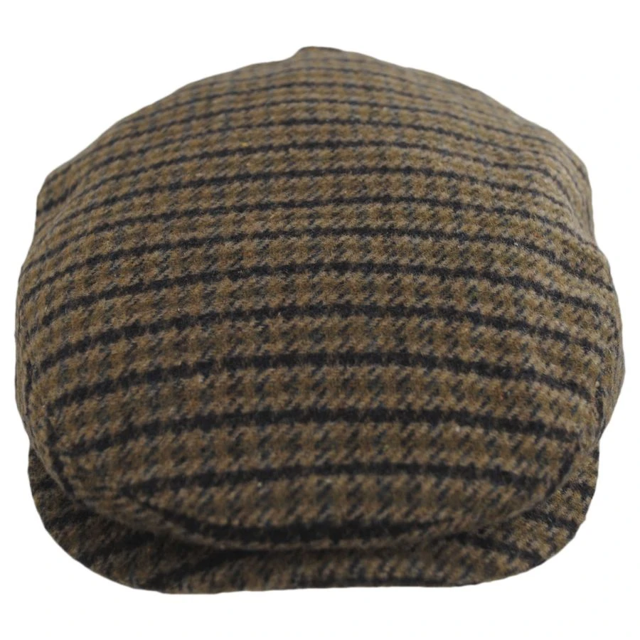 Brixton Hats Hooligan Houndstooth Plaid Ivy Cap - Olive/Brown 3 Brixton Hats Hooligan Houndstooth Plaid Ivy Cap - Olive/Brown