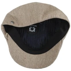 Brixton Hats Brood Tweed Newsboy Cap - Tan -Brixton Hats shop 458280