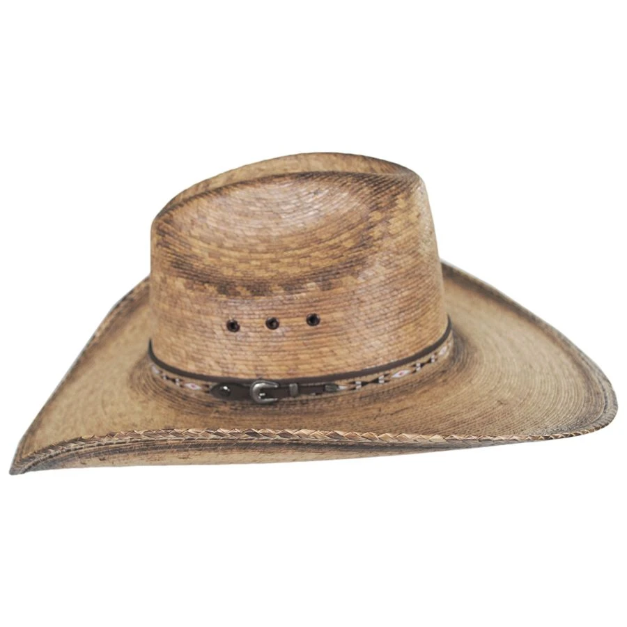 Justin Hats Bent Rail Trail Palm Straw Gus Western Hat 4 Justin Hats Bent Rail Trail Palm Straw Gus Western Hat - Image 2