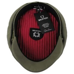 Brixton Hats Cotton Twill Fiddler Cap - Olive Green 7 Brixton Hats Cotton Twill Fiddler Cap - Olive Green -Brixton Hats shop 460673