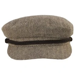 Brixton Hats Herringbone Wool Blend Fiddler Cap