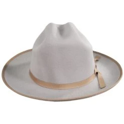 Scala Zamora Wool Felt Cattleman Western Hat - Silverbelly