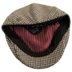 Brixton Hats Hooligan Houndstooth Plaid Wool Blend Ivy Cap -Brixton Hats shop 461091