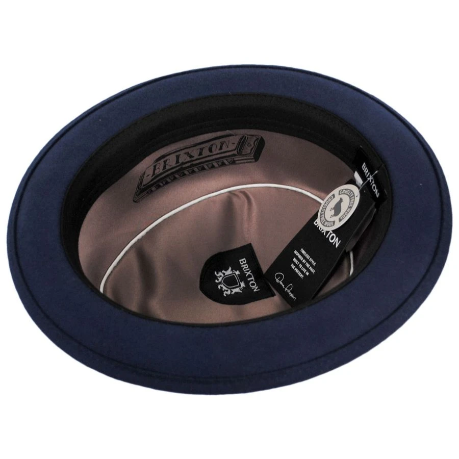 Brixton Hats Stout Wool Felt Diamond Crown Fedora Hat 5 Brixton Hats Stout Wool Felt Diamond Crown Fedora Hat - Image 3