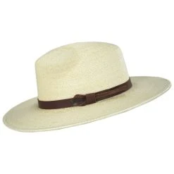 Brixton Hats Field Proper Palm Straw Fedora Hat - Natural -Brixton Hats shop 462570