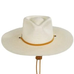 Biltmore Vintage Couture Canyon Moon Palm Straw Rancher Fedora Hat