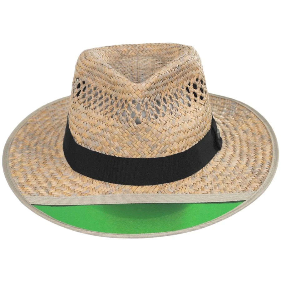 Brixton Hats Hunter Malan Straw Fedora Hat 3 Brixton Hats Hunter Malan Straw Fedora Hat