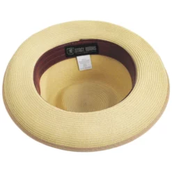 Stacy Adams Pacetti Polybraid Toyo Straw Fedora Hat -Brixton Hats shop 465327
