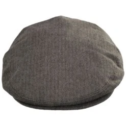 Baskerville Hat Company Swansea Cotton Herringbone Ivy Cap