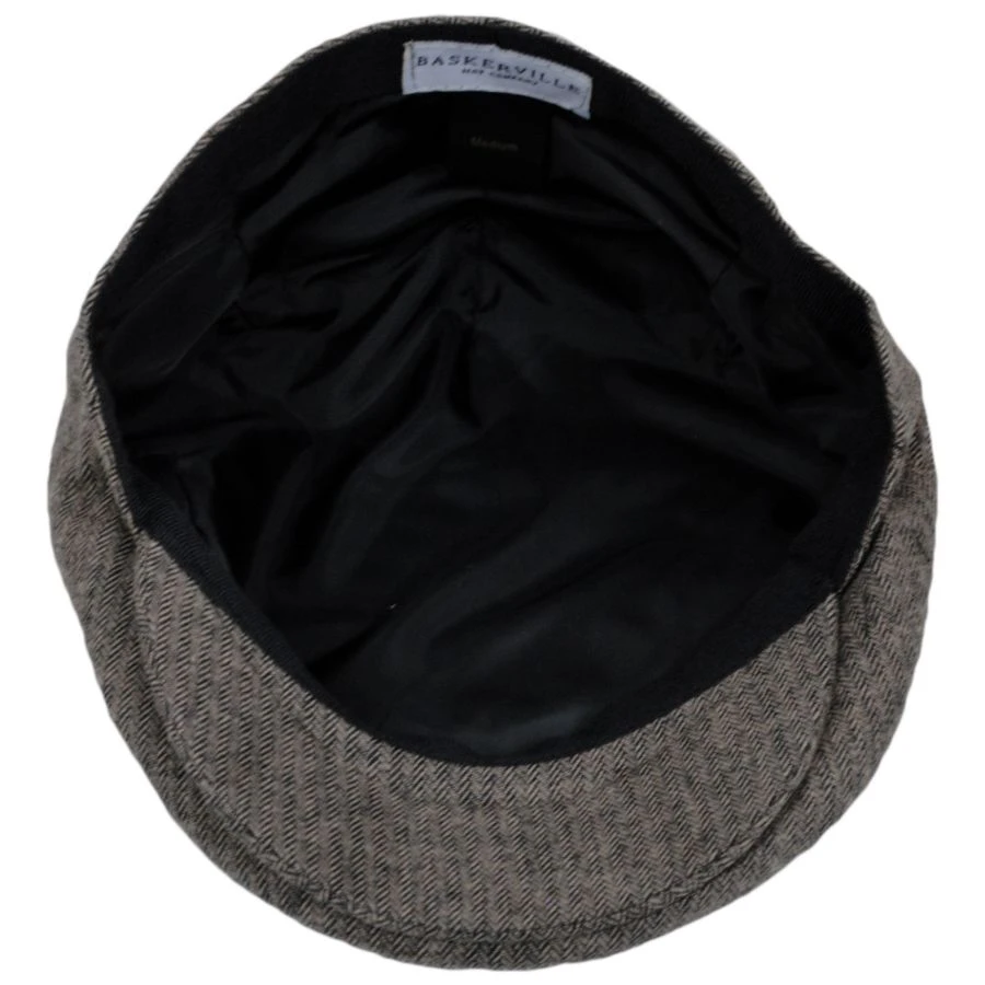 Baskerville Hat Company Swansea Cotton Herringbone Ivy Cap 5 Baskerville Hat Company Swansea Cotton Herringbone Ivy Cap - Image 3