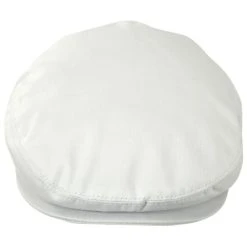 Baskerville Hat Company Llanddew Cotton Herringbone Ivy Cap - Ivory