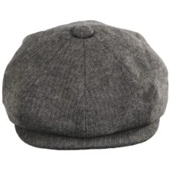 Baskerville Hat Company Cardiff Cotton Herringbone Newsboy Cap