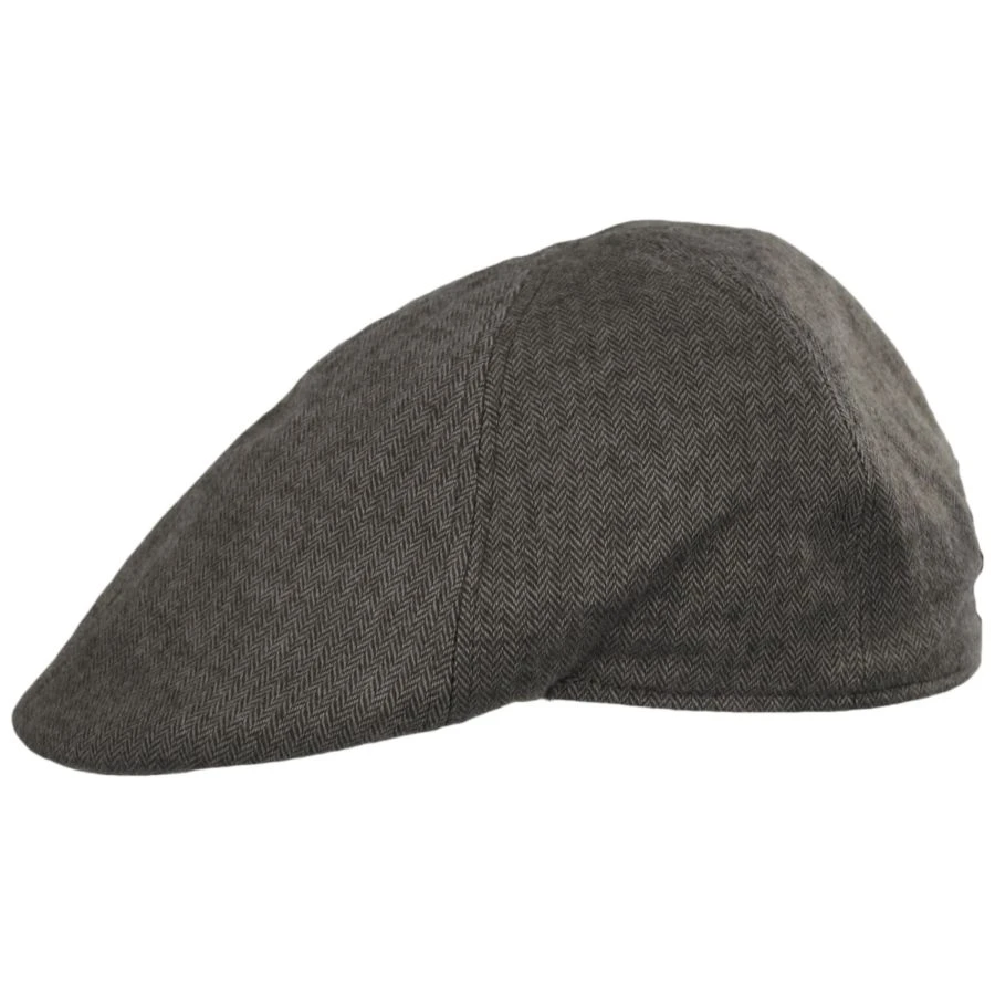 Baskerville Hat Company Newport Cotton Herringbone Duckbill Ivy Cap 4 Baskerville Hat Company Newport Cotton Herringbone Duckbill Ivy Cap - Image 2