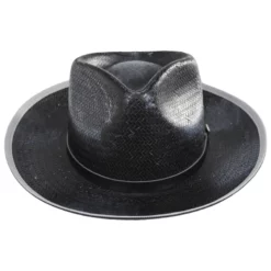 Stacy Adams Ritz Distressed Toyo Straw Fedora Hat