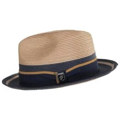 Stacy Adams Rodano Poly Braid Two Tone Fedora Hat 6 Stacy Adams Rodano Poly Braid Two Tone Fedora Hat -Brixton Hats shop 466133