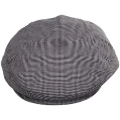 Baskerville Hat Company Talbot Micro Houndstooth Cotton Ivy Cap