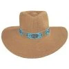 Nikki Beach La Paz Toyo Straw Rancher Fedora Hat -Brixton Hats shop 467477