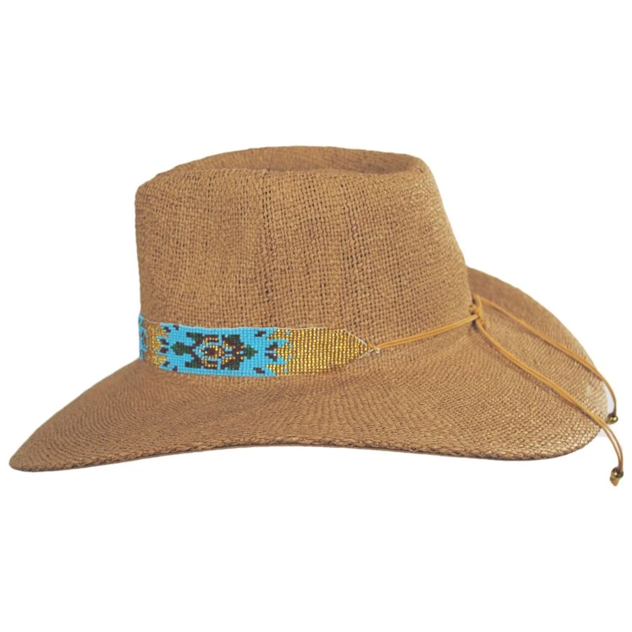 Nikki Beach La Paz Toyo Straw Rancher Fedora Hat 4 Nikki Beach La Paz Toyo Straw Rancher Fedora Hat - Image 2