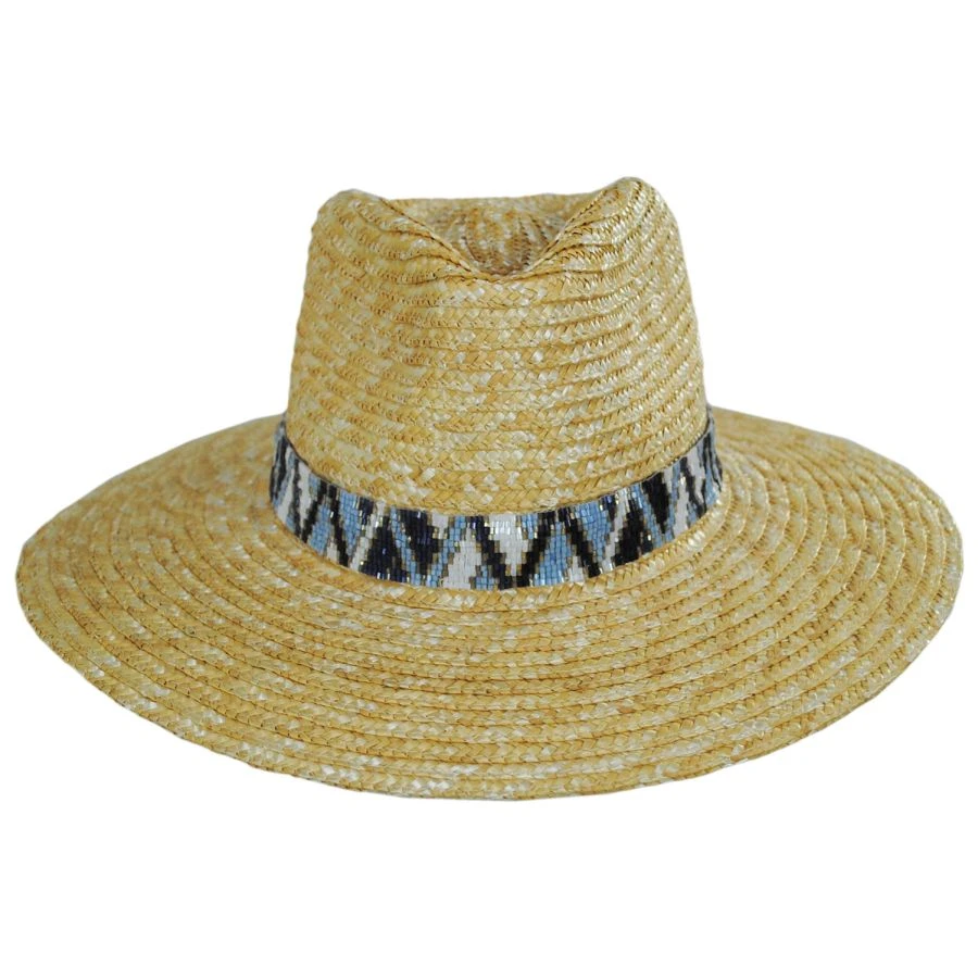 Nikki Beach Mykonos Milan Straw Rancher Fedora Hat 3 Nikki Beach Mykonos Milan Straw Rancher Fedora Hat