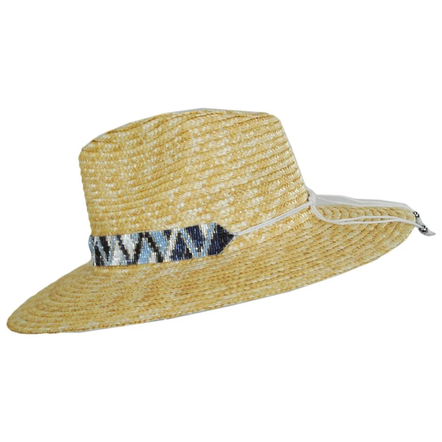 Nikki Beach Mykonos Milan Straw Rancher Fedora Hat 4 Nikki Beach Mykonos Milan Straw Rancher Fedora Hat - Image 2