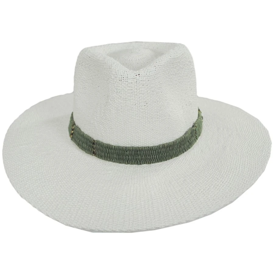 Nikki Beach Sahara Toyo Straw Fedora Hat 3 Nikki Beach Sahara Toyo Straw Fedora Hat