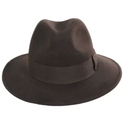 Indiana Jones Officially Licensed Crushable Wool Felt Safari Fedora Hat