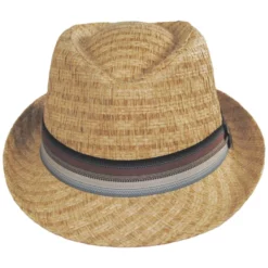 Panama Jack Bonito Toyo Straw Fedora Hat