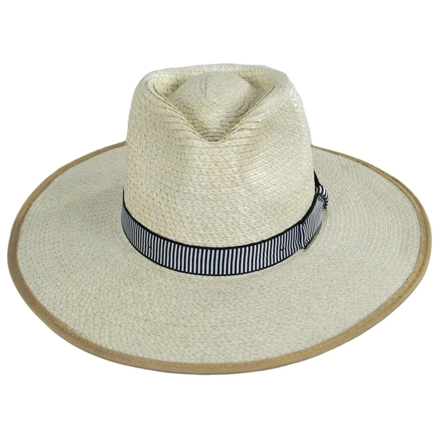 Brixton Hats Jo Palm Straw Rancher Fedora Hat 3 Brixton Hats Jo Palm Straw Rancher Fedora Hat