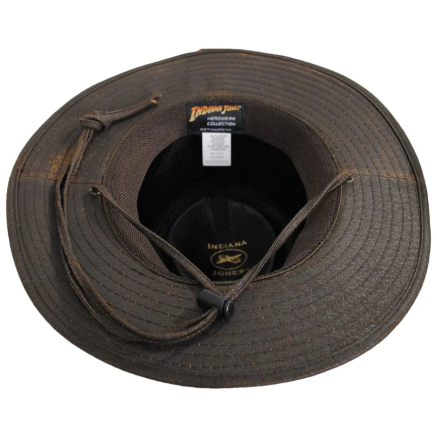 Indiana Jones Officially Licensed Weathered Cotton Blend Outback Hat 5 Indiana Jones Officially Licensed Weathered Cotton Blend Outback Hat - Image 3