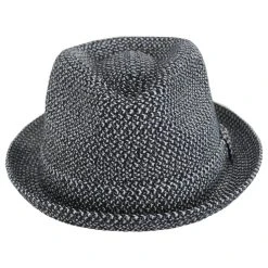 Bailey Billy Toyo Straw Braid Fedora Hat - Black Heather